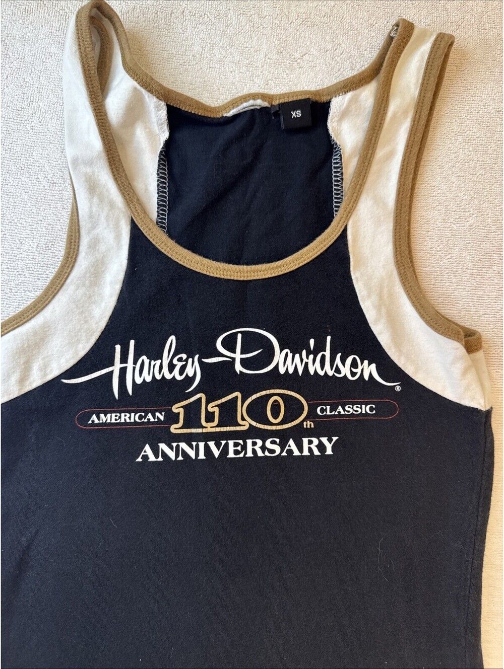 Harley Davidson Women's Tank Top 110th Anniversary American Classic 2013 Size XS